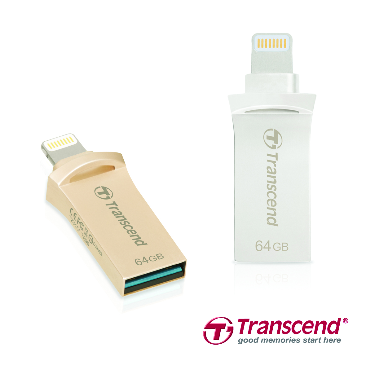 Transcend presenta el pendrive JetDrive Go 500 de diseño moderno y con  conector dual para aumentar el espacio de almacenamiento de su iPhone / iPad  / iPod forma instántanea - Transcend
